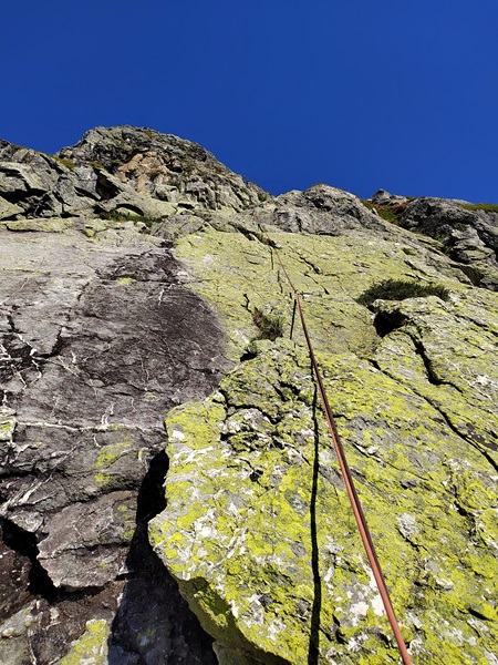 Tete de Balme sous la Pierra Menta, Vanoise, longueur L3