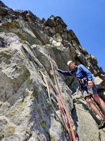 Tete de Balme sous la Pierra Menta, Vanoise, longueur L7