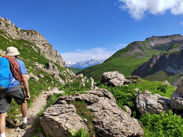 Tete de Balme sous la Pierra Menta, Vanoise, retour